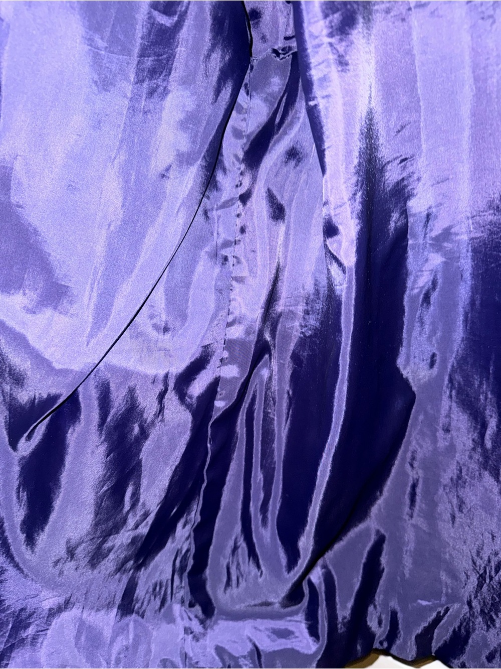 St. John's Bay Purple Suede-Look genuine leather exterior Button Front Jacket - Picture 7 of 12